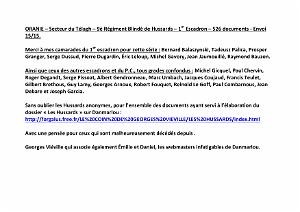 9 EME HUSSARDS 1 ER ESCADRON